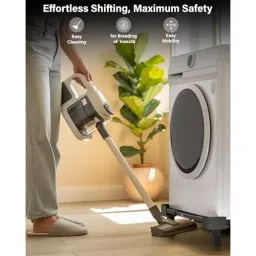 FEDUS Washing Machine Stand Without Wheels 225 Kg Load Capacity Single Double Door MS Steel Frame Black image 5