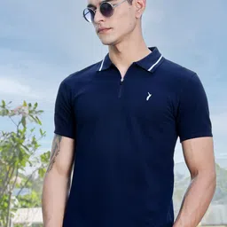 Thomas Scott Men Polo Collar Solid T-shirt image 3