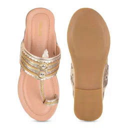 Bata Women Open Toe Flats with Tassels image 4