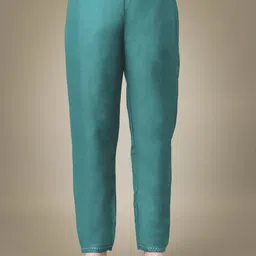 KAYOMMI Ethnic Motifs Embroidered Notch Neck Straight Kurta with Trousers & Dupatta image 4