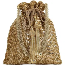 Tarini Nirula Noor White Gold Clutch image 1