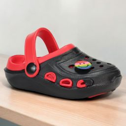 Lil Lollipop Smily Applique Detailed Anti Slip Slingback Clogs - Black-picture-40