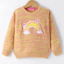 Wingsfield Full Sleeves Rainbow Embroidered Sweater - Multi Colour-image-39