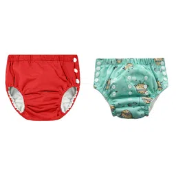 Chinmay Kids Reusable Swim Diaper Pants Pack of 2 Soft Adjustable and Leak-Proof Unisex Swimming Pool Wear for Infant Boys and Girls-picture-28