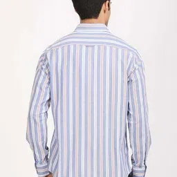 Indian Terrain Multi Stripes Striped Button-Down Collar Casual Shirt image 3