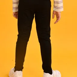 Anthrilo Lycra Heart Printed Leggings - Black image 3