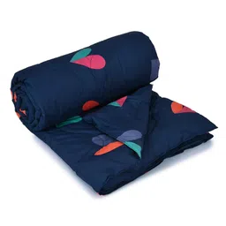 RRC Super Soft Brushed Microfiber Cotton Double Comforter - Blue image 2
