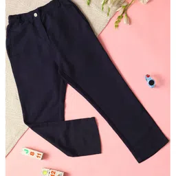 Cutiekins Woven Solid Trousers - Navy Blue image 3