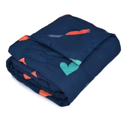 RRC Super Soft Brushed Microfiber Cotton Double Comforter - Blue image 3