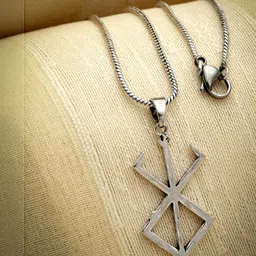 kazare Rhodium-Plated Geometric Pendants with Chains image 4