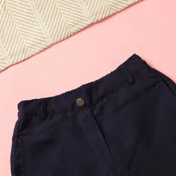 Cutiekins Woven Solid Trousers - Navy Blue image 5