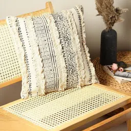 Art Avenue White & Grey Embroidered Square Cushion Covers image 4