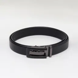 WINSOME DEAL Men Slider Buckle Closure Textured Formal Belt image 3