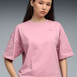 Puma Her Women Pure Cotton Oversized T-Shirt-image-68