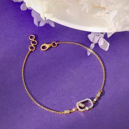 GIVA Gold Phaos Diamond Bracelet-picture-12
