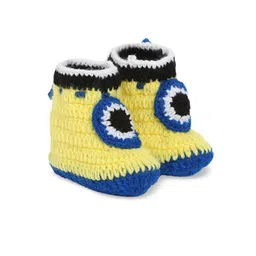 CHUTPUT Infant Kids Set Of 2 Hand-knitted Crochet Woollen Booties image 2
