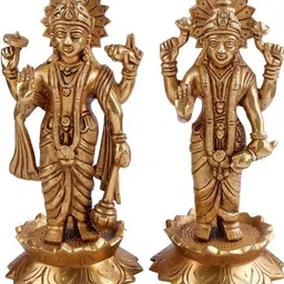 JY Yellow Religious Idol Showpiece image 2