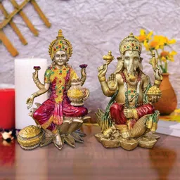 Giftplease Brown & Pink 2 Pieces Religious Idol Showpieces-picture-43