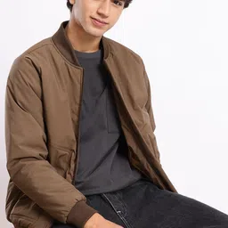 Aeropostale Checked Mock Collar Padded Jacket-picture-33