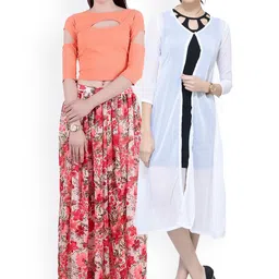 scorpius SCORPIOUS Women Pack of Shrug & Top-picture-47