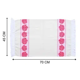 Saral Home White Cotton Hand Towel Sets Hand Towel image 3