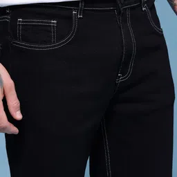 HERE&NOW Men Relaxed Fit Mid-Rise Stretchable Jeans image 4