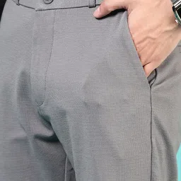 V-Mart Men Textured Chinos Trousers image 3