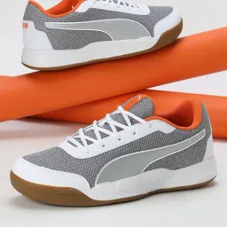 Puma Men's Shuttle Aero Grey Indoor Court Shoes-image-22