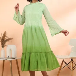 CORSICA Tie and Dye Fit & Flare Midi Dress image 2