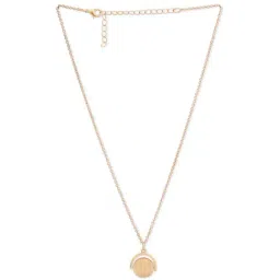 ToniQ Gold Plated Personalized Initial Alphabet M Pendant Necklace-image-33