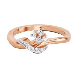 Sparkles Lab Grown Diamond 14k (585) Rose Gold Ring for Women-picture-22