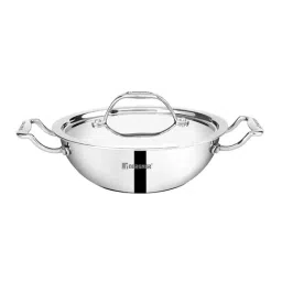Bergner Silver Stainless Steel Argent Triply Induction & Gas Stove Ready Cookware Set - Set of 5 image 3