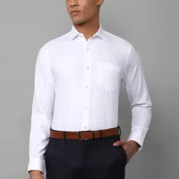 Allen Solly White Cotton Slim Fit Checks Shirt-picture-27