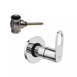 CERA ELANTE Stop Cock Quarter Turn Exposed Part + Concealed Part with Adjustable Wall Flange, F1022351+F4050502-picture-0