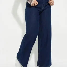 VK FASHION Women Jean Clean Look High-Rise Wide Leg No Fade Stretchable Jeans-picture-38