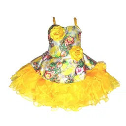 kids fashion hub Floral Print Linen Fit & Flare Dress-image-54