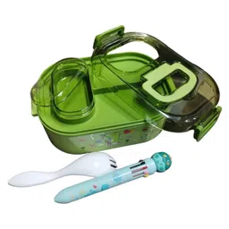 AKN TOYS Animal Theme Lunch Box with Spoon Lunch Box Tiffin Box for School Air-Tight Lunch Box Insulated Lunch Box-700 ml - Pack of 1 Color May Vary image 4