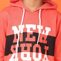 V-Mart Boys Printed Hooded Pullover Sweatshirt image 2