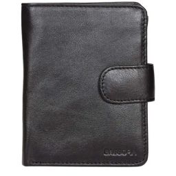 SASSORA Black Casual Leather Rfid Bi-Fold Wallet for Men-picture-15