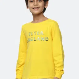 Peter England Kids Yellow Printed Full Sleeves Sweatshirt-picture-20