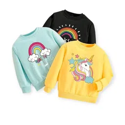 KEESOR Girls Multi Cotton Tshirts-image-44