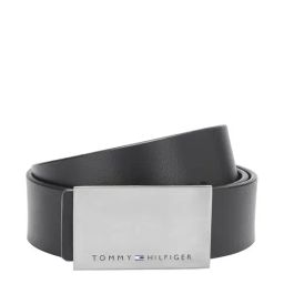Tommy Hilfiger Willamette Black Leather Waist Belt for Men-picture-0