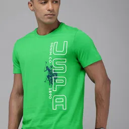 U.S. Polo Assn. Denim Co. Brand Logo Printed Pure Cotton Slim Fit T-shirt-picture-14