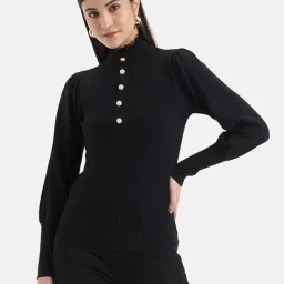 Kazo Black Striped Pullover-image-90