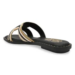 Rocia by Regal Women's Black Casual Sandals image 5