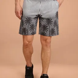 BULLMER Men Printed Mid-Rise Regular Shorts-image-53