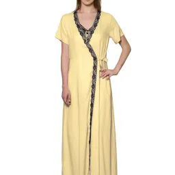 PATRORNA Gold Nighty With Robe-picture-14