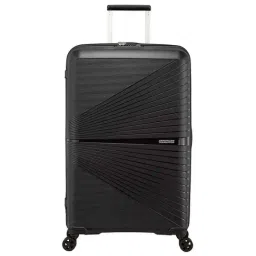 American Tourister Black Textured Hard Large Trolley Bag - 49 cm-image-35