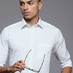 Raymond Pure Cotton Slim Fit Printed Formal Shirt-picture-22