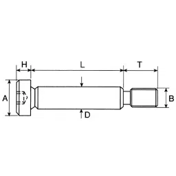 RS PRO M8 x Shoulder Bolt, 292316 (Each of 10 Box) image 5